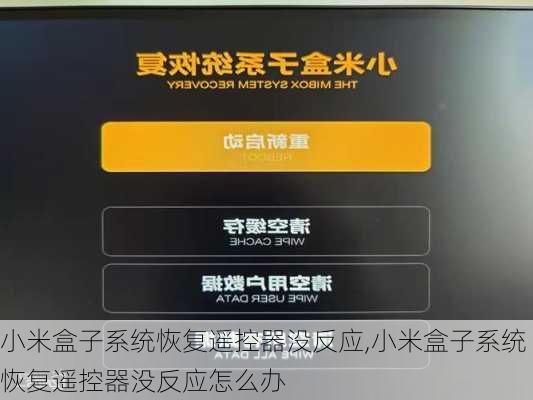 小米盒子系统恢复遥控器没反应,小米盒子系统恢复遥控器没反应怎么办