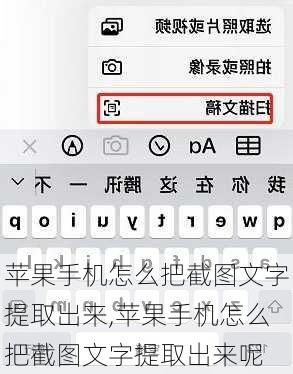 苹果手机怎么把截图文字提取出来,苹果手机怎么把截图文字提取出来呢