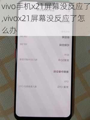 vivo手机x21屏幕没反应了,vivox21屏幕没反应了怎么办