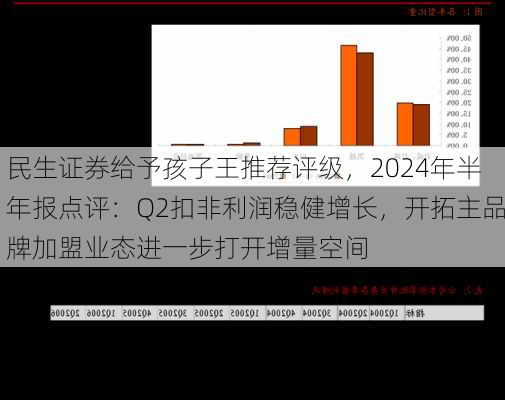 民生证券给予孩子王推荐评级，2024年半年报点评：Q2扣非利润稳健增长，开拓主品牌加盟业态进一步打开增量空间