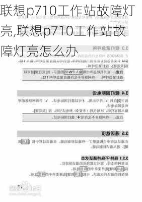 联想p710工作站故障灯亮,联想p710工作站故障灯亮怎么办