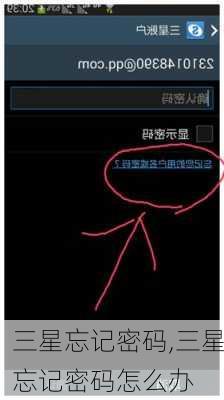 三星忘记密码,三星忘记密码怎么办