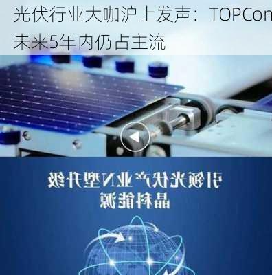 光伏行业大咖沪上发声：TOPCon未来5年内仍占主流