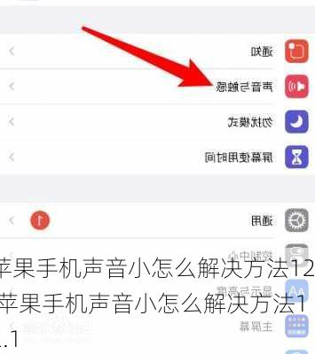 苹果手机声音小怎么解决方法12,苹果手机声音小怎么解决方法12.1