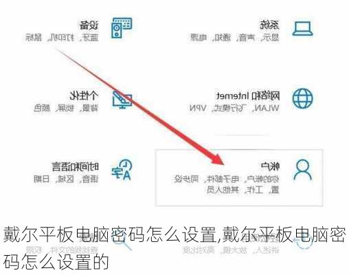 戴尔平板电脑密码怎么设置,戴尔平板电脑密码怎么设置的