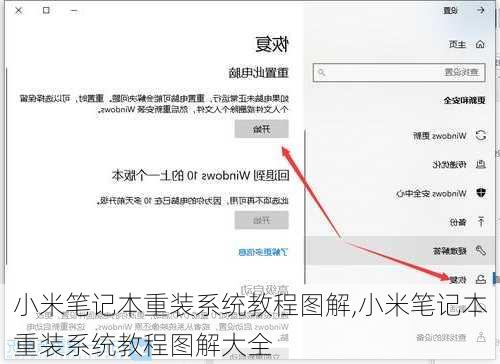 小米笔记本重装系统教程图解,小米笔记本重装系统教程图解大全