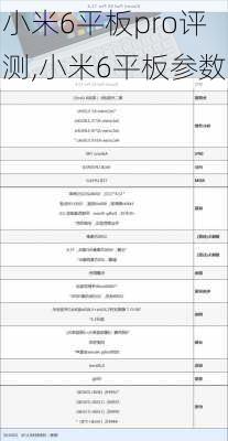 小米6平板pro评测,小米6平板参数