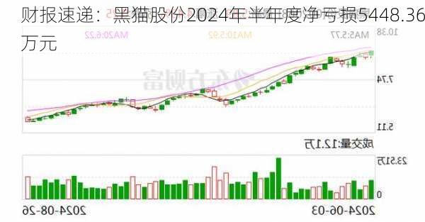 财报速递：黑猫股份2024年半年度净亏损5448.36万元