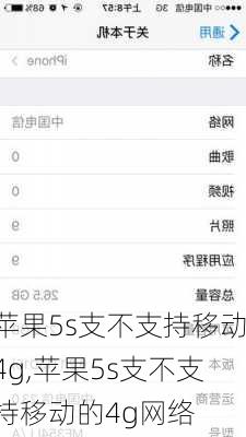 苹果5s支不支持移动4g,苹果5s支不支持移动的4g网络