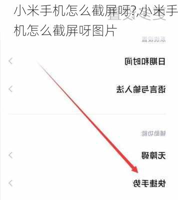 小米手机怎么截屏呀?,小米手机怎么截屏呀图片