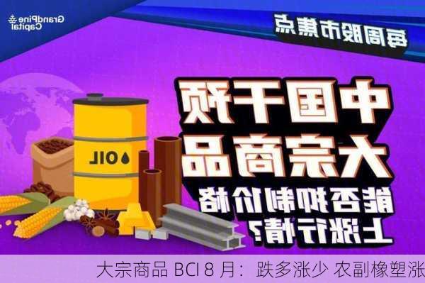 大宗商品 BCI 8 月：跌多涨少 农副橡塑涨