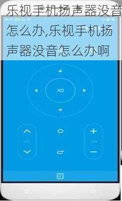 乐视手机扬声器没音怎么办,乐视手机扬声器没音怎么办啊