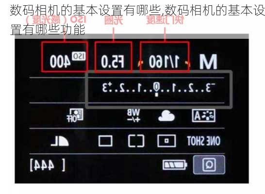 数码相机的基本设置有哪些,数码相机的基本设置有哪些功能