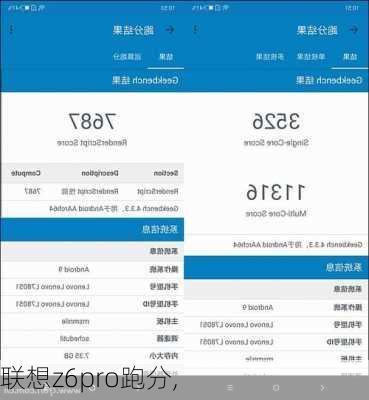 联想z6pro跑分,