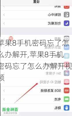 苹果8手机密码忘了怎么办解开,苹果8手机密码忘了怎么办解开视频