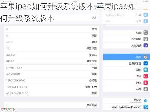 苹果ipad如何升级系统版本,苹果ipad如何升级系统版本
