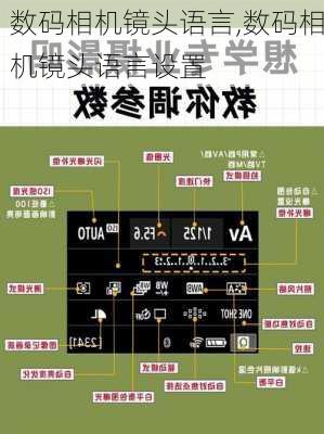 数码相机镜头语言,数码相机镜头语言设置