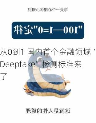 从0到1 国内首个金融领域“Deepfake”检测标准来了