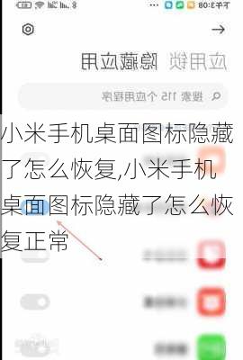 小米手机桌面图标隐藏了怎么恢复,小米手机桌面图标隐藏了怎么恢复正常