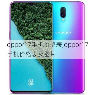 oppor17手机价格表,oppor17手机价格表及图片