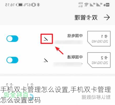 手机双卡管理怎么设置,手机双卡管理怎么设置密码
