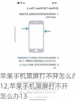 苹果手机黑屏打不开怎么办12,苹果手机黑屏打不开怎么办13