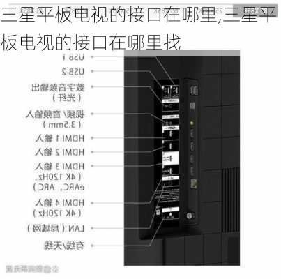 三星平板电视的接口在哪里,三星平板电视的接口在哪里找