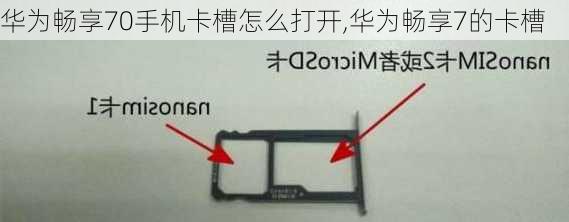 华为畅享70手机卡槽怎么打开,华为畅享7的卡槽