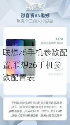 联想z6手机参数配置,联想z6手机参数配置表