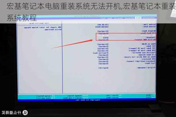 宏基笔记本电脑重装系统无法开机,宏基笔记本重装系统教程