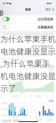 为什么苹果手机电池健康没显示,为什么苹果手机电池健康没显示了