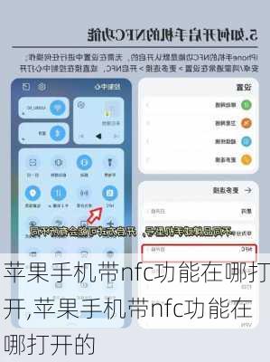 苹果手机带nfc功能在哪打开,苹果手机带nfc功能在哪打开的