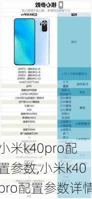 小米k40pro配置参数,小米k40pro配置参数详情