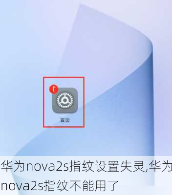 华为nova2s指纹设置失灵,华为nova2s指纹不能用了