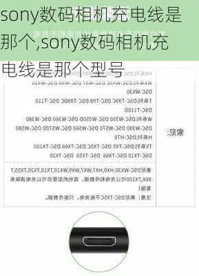 sony数码相机充电线是那个,sony数码相机充电线是那个型号