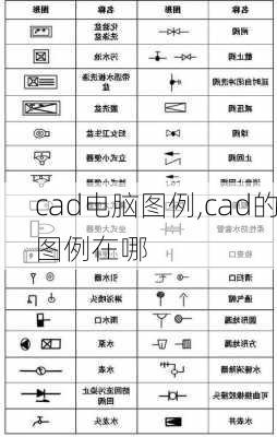 cad电脑图例,cad的图例在哪