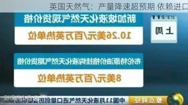 英国天然气：产量降速超预期 依赖进口