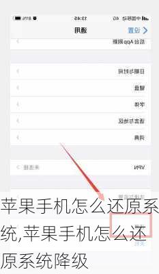 苹果手机怎么还原系统,苹果手机怎么还原系统降级