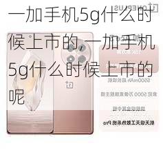 一加手机5g什么时候上市的,一加手机5g什么时候上市的呢