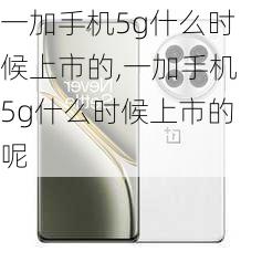 一加手机5g什么时候上市的,一加手机5g什么时候上市的呢