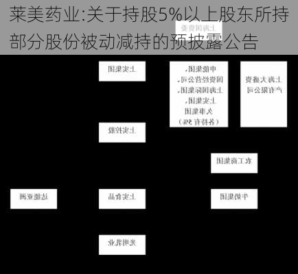 莱美药业:关于持股5%以上股东所持部分股份被动减持的预披露公告