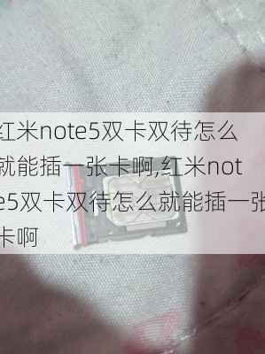 红米note5双卡双待怎么就能插一张卡啊,红米note5双卡双待怎么就能插一张卡啊