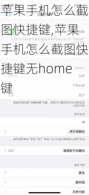 苹果手机怎么截图快捷键,苹果手机怎么截图快捷键无home键