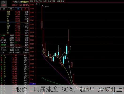 股价一周暴涨逾180%，超级牛股被盯上！