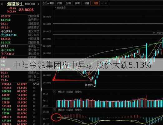 中阳金融集团盘中异动 股价大跌5.13%