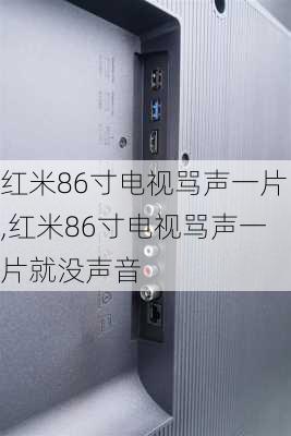 红米86寸电视骂声一片,红米86寸电视骂声一片就没声音