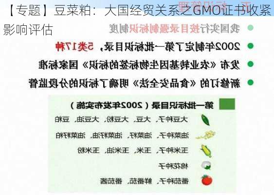 【专题】豆菜粕：大国经贸关系之GMO证书收紧影响评估