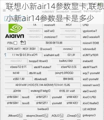 联想小新air14参数显卡,联想小新air14参数显卡是多少