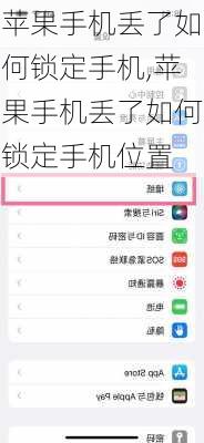苹果手机丢了如何锁定手机,苹果手机丢了如何锁定手机位置