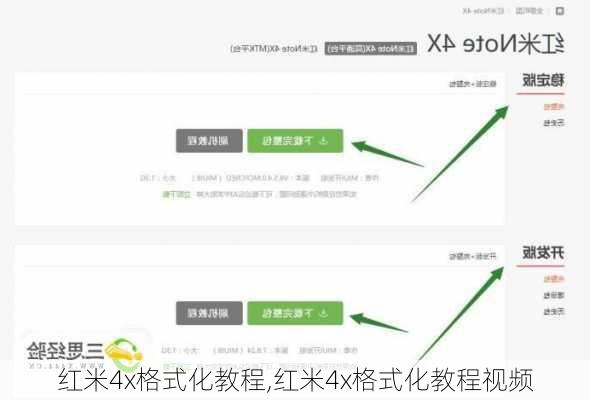 红米4x格式化教程,红米4x格式化教程视频